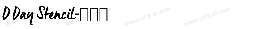 D Day Stencil字体转换